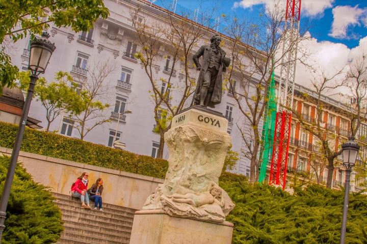 a person standing in front of a building